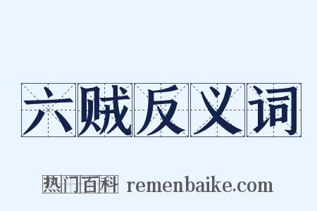 六贼反义词是什么意思的图片